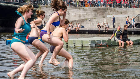 In Limburg werd in 2014 in de Maas gesprongen